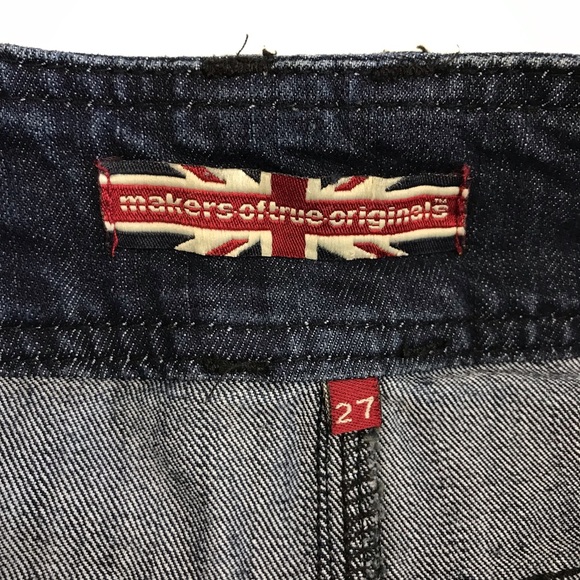 MAKERS OF TRUE ORIGINAL Denim Thigh Skirt - SZ 27 - Picture 5 of 9